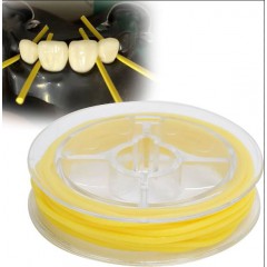 Plasdent Dental Dam Stabilizing Cord, Latex Free, NON-STERILE, Medium (1.8 mm) 6 5/6' (2.1m)